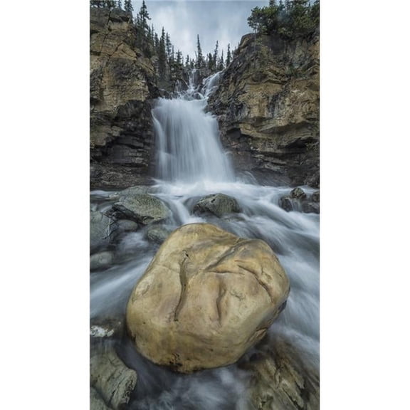 Tangle Creek Waterfalls Jasper National Park - Alberta Canada Poster Print - 11 x 20 in.