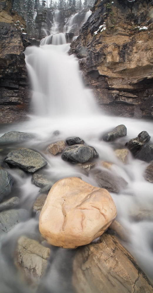 Tangle Falls Jasper National Park Alberta Canvas Art - Darwin Wiggett Design Pics (10 x 20)
