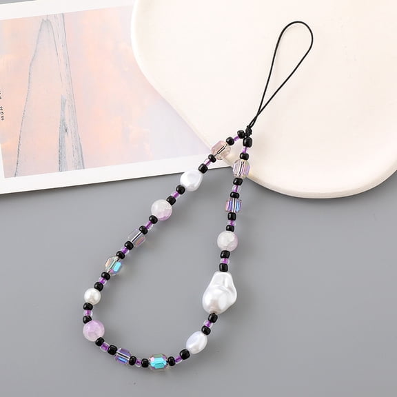 Tangle-Free Beaded Cord – Reinforced Clasp for Heavy Phones (iPhone 15 Pro Max)