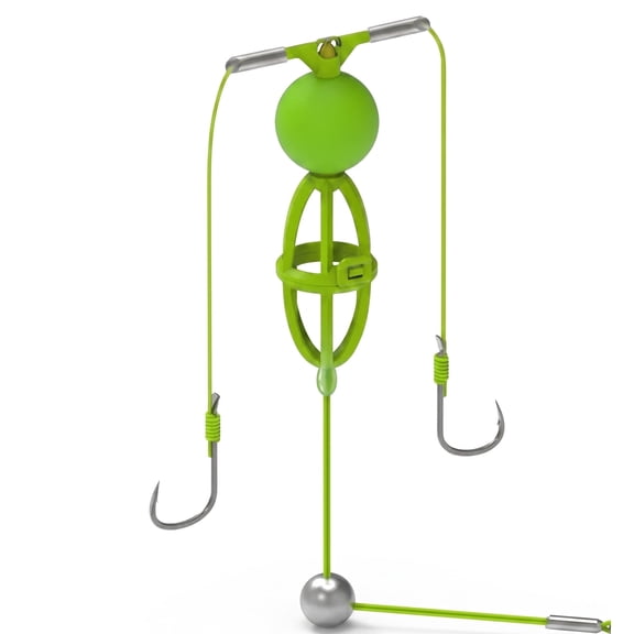 Tangle Free Bottom up Feeder Basket, Weighted Base Fishing Rig for Carp