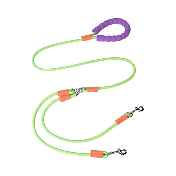 Tangle-Free Double Leash for Small/Medium Dogs, One Size - Anti-Twist Control for Stress-Free Walks
