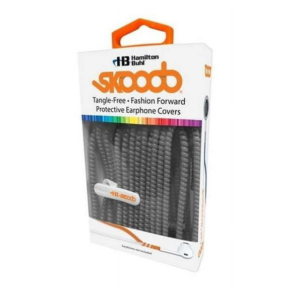 Tangle Free Earbud Covers Solid Color, Gray