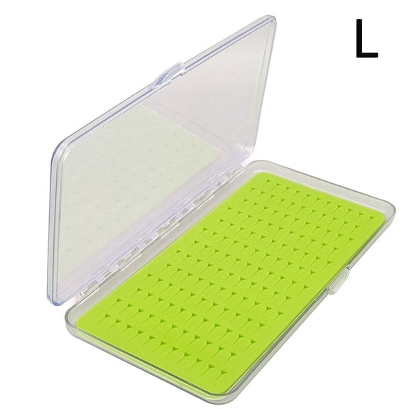 Tangle-Free Fly Fishing Fly Box with Clear Lid – Silicone Portable Tackle Organizer