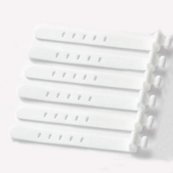 Tangle-Free, Organized Tech with 6-Pack Silicone Strap Organizer: Durable, Portable & Stylish Solution for Earphones, Chargers & Data Cables!