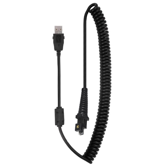 Tangle Free USB Curly Cord Replacement Cable for Nuance PowerMic III