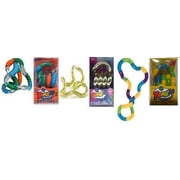 Tangle Jr. Fidget Toys Assorted Set of 3 - Metallic, Classic and Textured