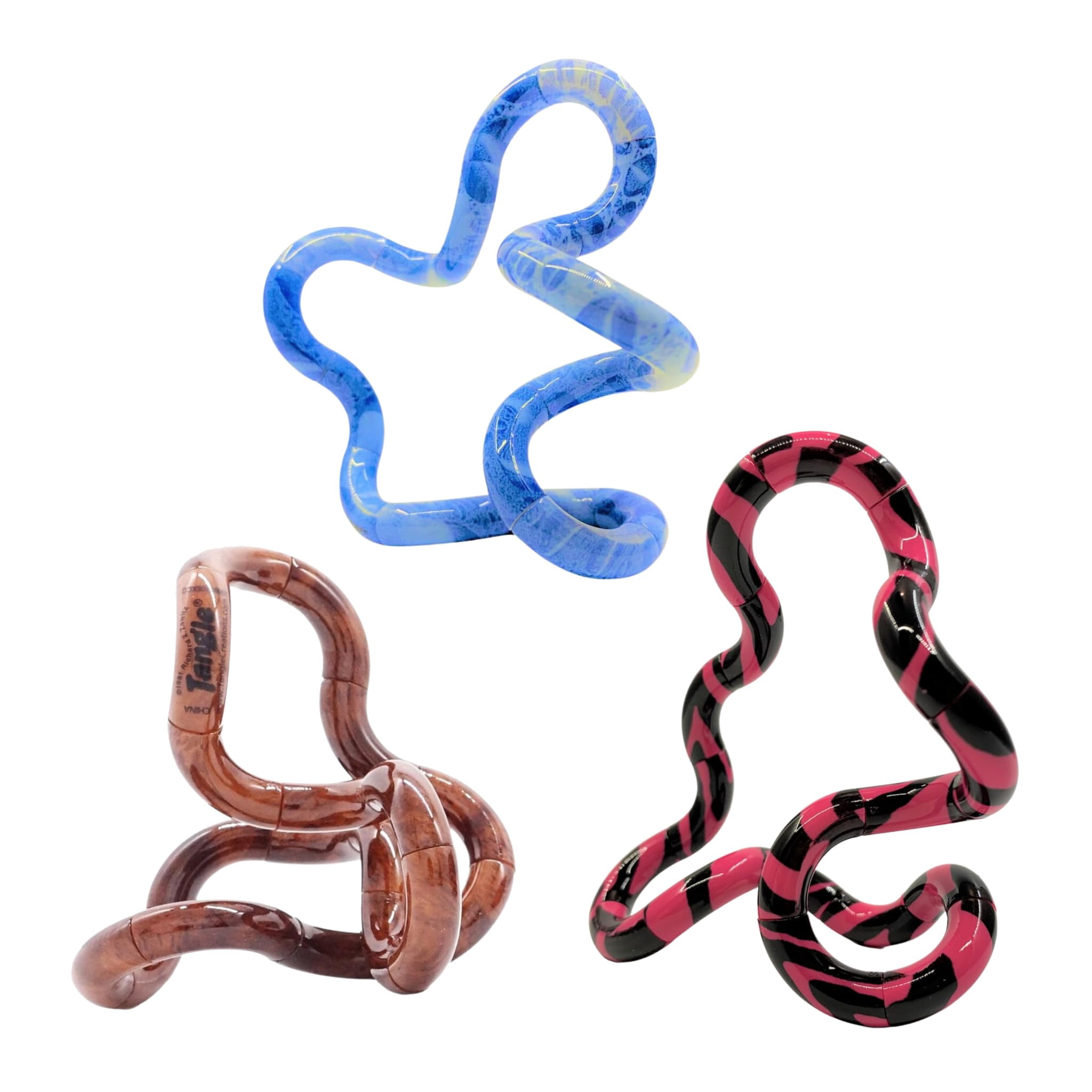 Lot De 3 Tangle Fidget Twisty – Jouets Anti-stress En Spirale, Pour Enfants Et Adultes, TDAH Autisme, Motricité Fine