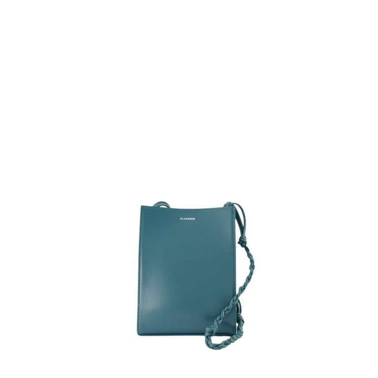 Jil Sander Female Tangle Small Crossbody Leather Green Blue Walmart