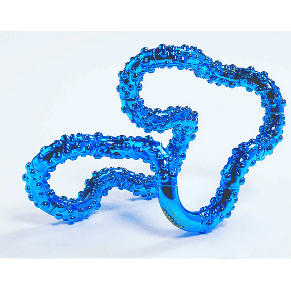 Tangle Textured Metallic Blue