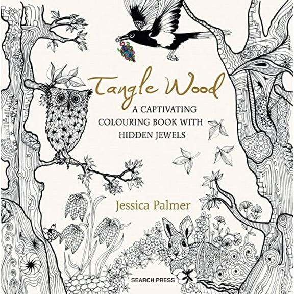 Pre-Owned Tangle Wood: A Captivating Colouring Book with Hidden Jewels (Paperback) 1782213538 9781782213536