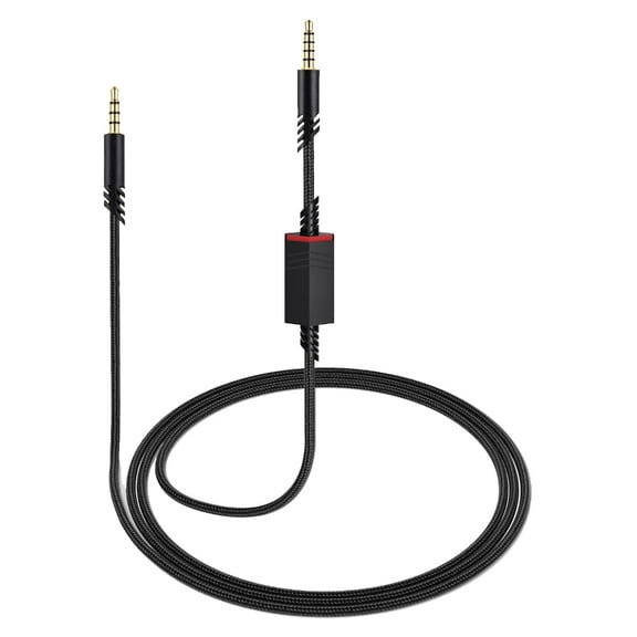 TangleFree Nylon Replacement Audios Cord for A10/A40 Headsets Mobile Devices Audios Cable Enhances Signal Transmission