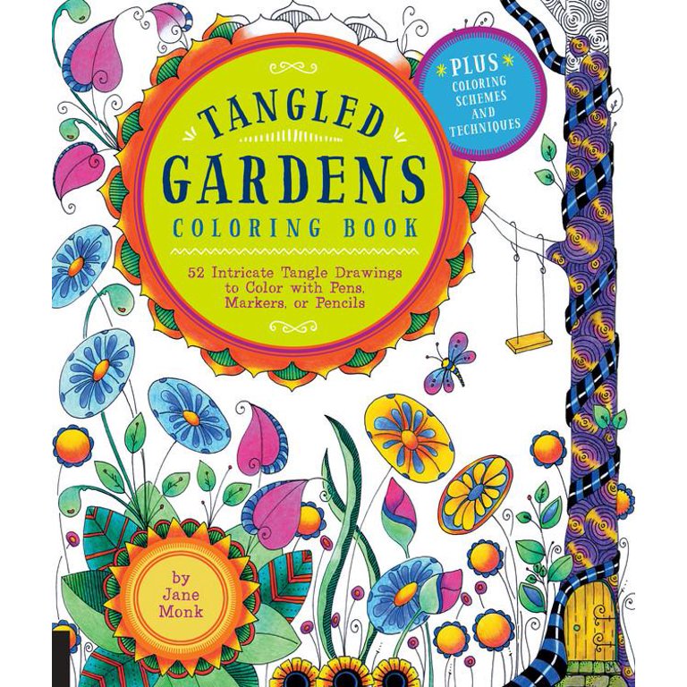 Botanical Garden Adult Coloring Book Set With 24 Colored Pencils and Pencil  Shar 9781988137261