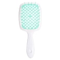 thumbnail image 1 of Tangled Hair Comb Detangling Hair Brush Massage Combs Hollow Out Wet Curly Hair Brushes Barber Comb Salon Hair Styling Tools White-green, 1 of 6