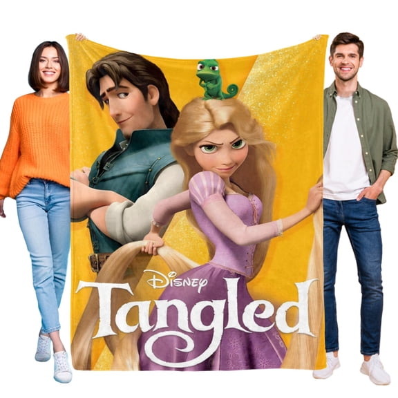 Tangled Long Hair-Anti-Pilling Flannel Blanket Soft Lightweight Plush Fuzzy Cozy Luxury Blanket for Home and Kitchen Use Perfect for Kids and Adults 60"*79"(150cm*200cm)