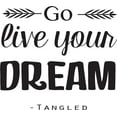thumbnail image 1 of Tangled Movie Wall Decoration - Vinyl Decal / Sticker Quote - 20"x10", 1 of 4