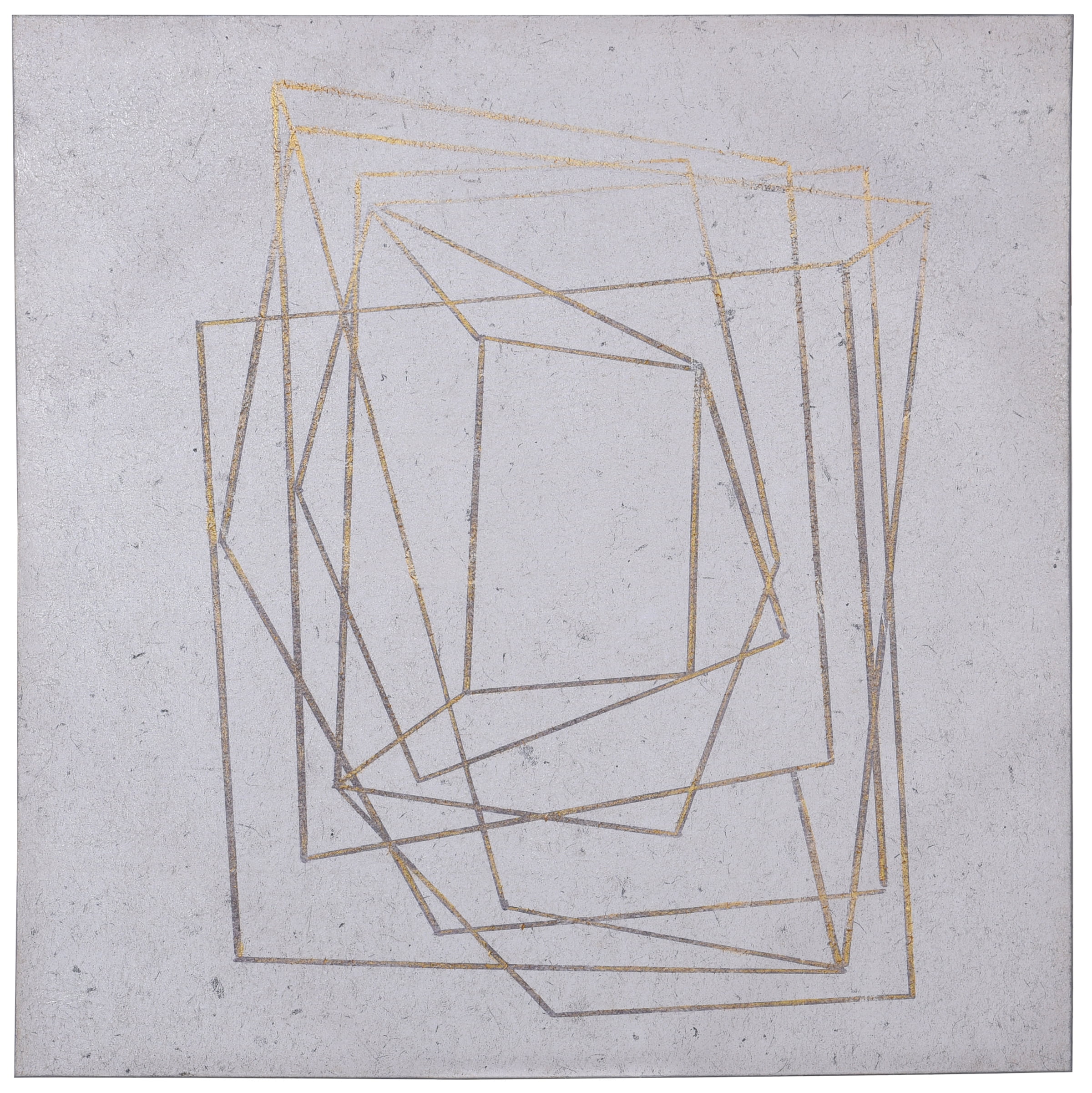 Tangled Geometric Abstract Print on Stretched Canvas