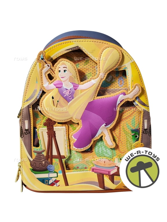 Tangled Rapunzel Painting Glow-in-the-Dark Mini-Backpack Loungefly