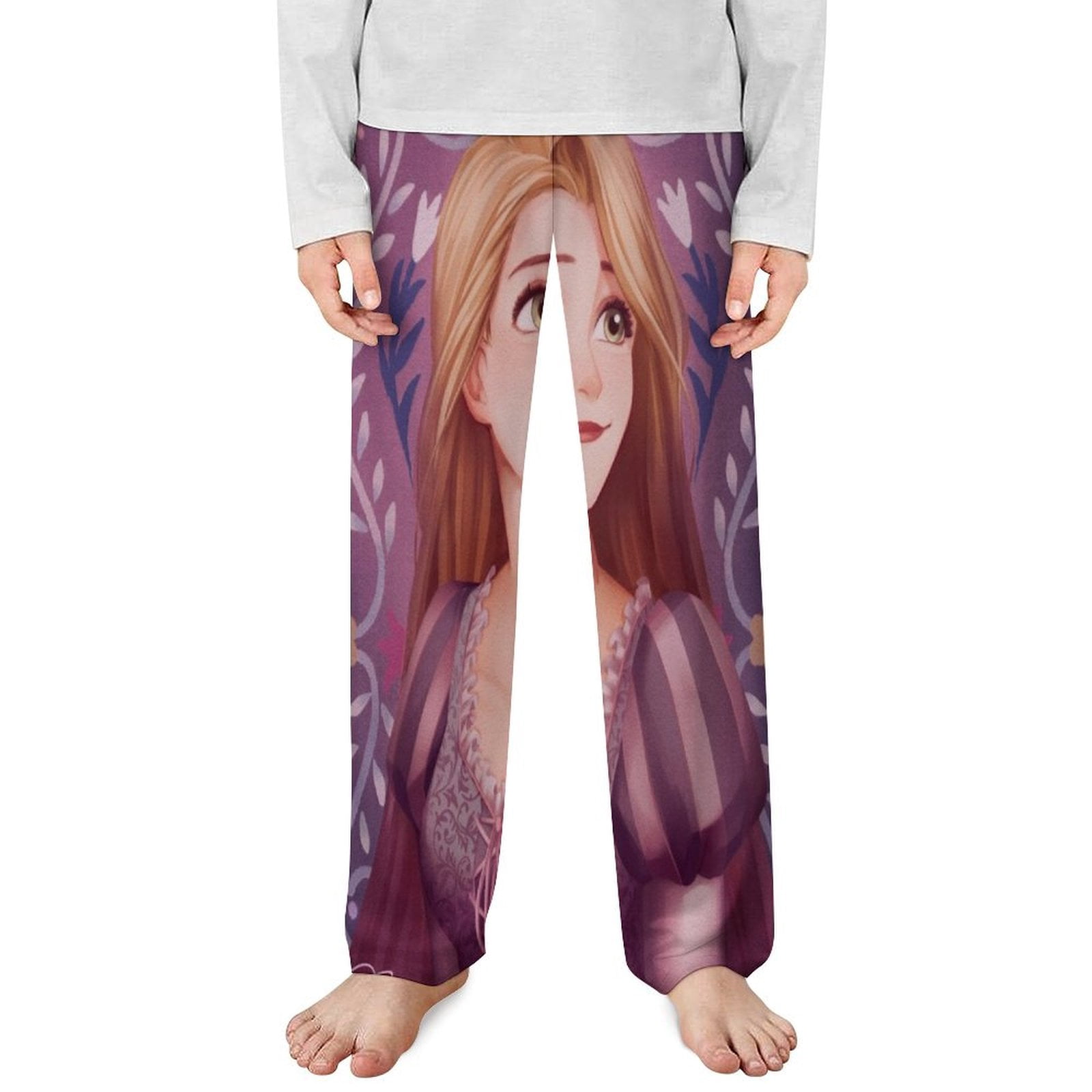 Tangled Rapunzel Pajama Pants for Gils Kids Cute Sleep Bottoms Tangled ...