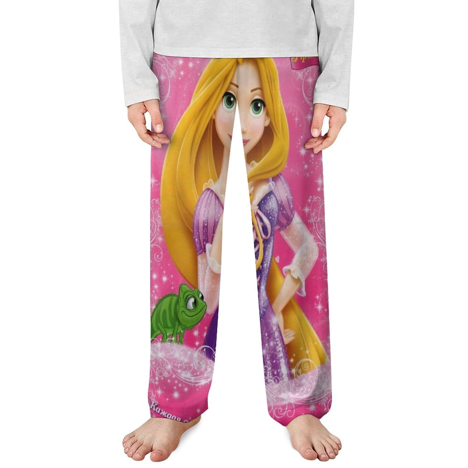 Tangled Rapunzel Pajama Pants for Gils Kids Cute Sleep Bottoms Tangled ...