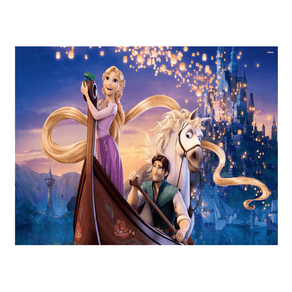 Tangled Rapunzel Princess Edible Cake Topper Frosting for 1/4 sheet ...