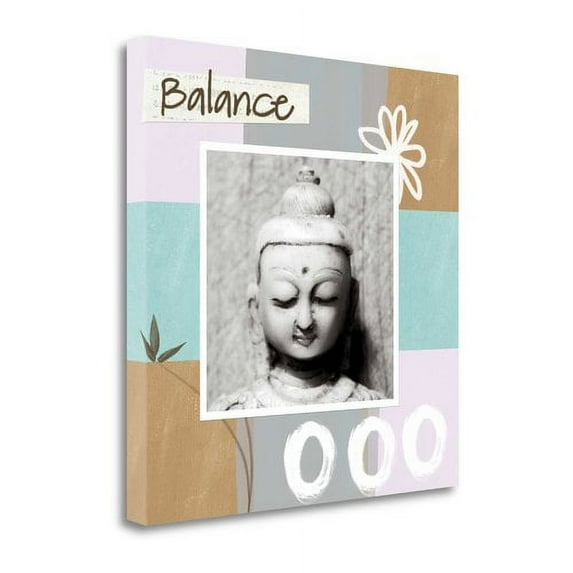 Tangletown Art, 20 x 20 "Balance " by Linda Woods, Gallery Wrap Canvas Art print