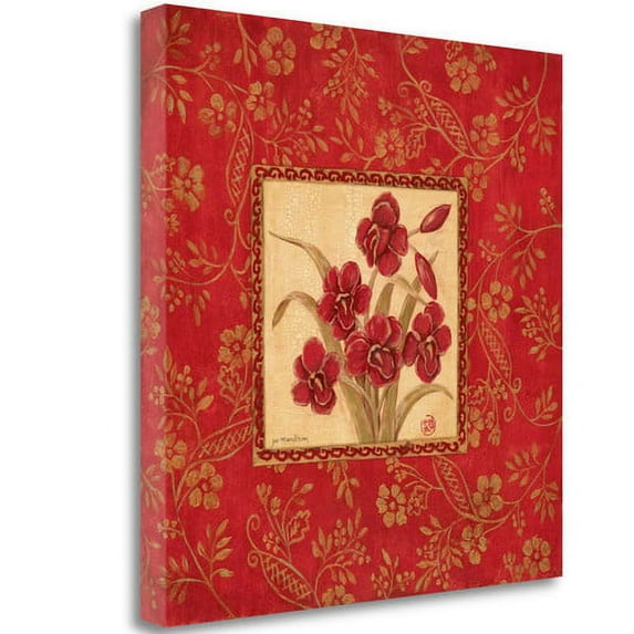 Tangletown Art, 20 x 20 "Callas in Red " by Jo Moulton, Gallery Wrap Canvas Art