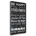 thumbnail image 1 of Tangletown Art, 29 x 20 "Be Happy " by Holly Stadler, Gallery Wrap Canvas Art pr, 1 of 2