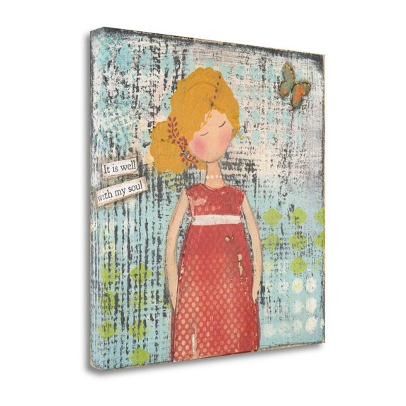 Tangletown Art, 29 x 29 "Well With My Soul " by Cassandra Cushman, Gallery Wrap