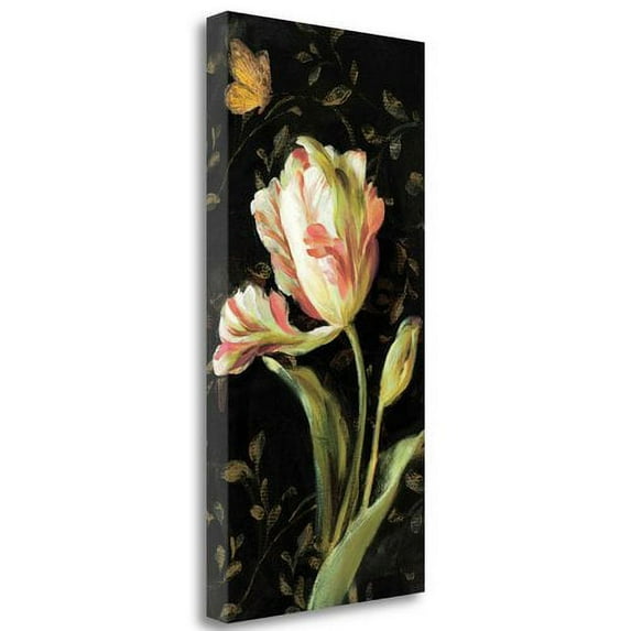 Tangletown Art, 32 x 13 "Jardin Paris Florals II " by Danhui Nai, Gallery Wrap C