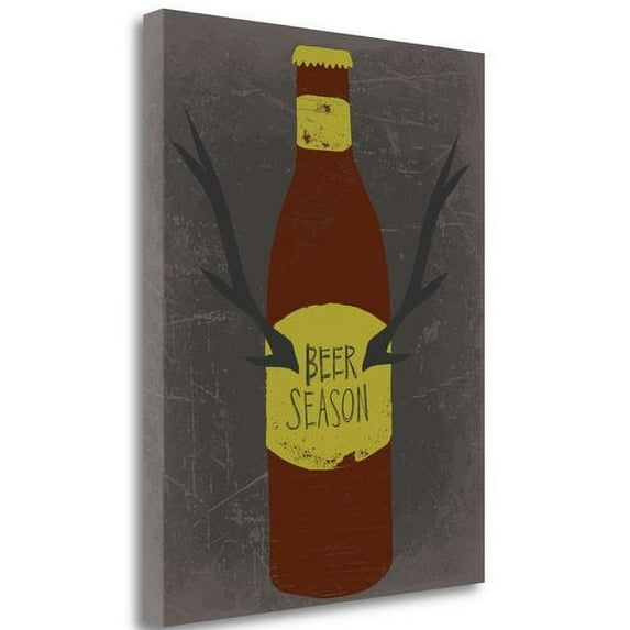 Tangletown Art, 32 x 26 "Beer Season " by Katie Doucette, Gallery Wrap Canvas Ar