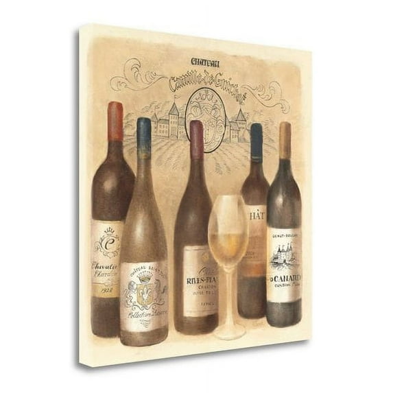 Tangletown Art, 35 x 35 "Chateau Blanc " by Albena Hristova, Gallery Wrap Canvas