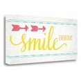 thumbnail image 1 of Tangletown Art, 36 x 16 "Smile " by Jennifer Pugh, Gallery Wrap Canvas Art print, 1 of 3