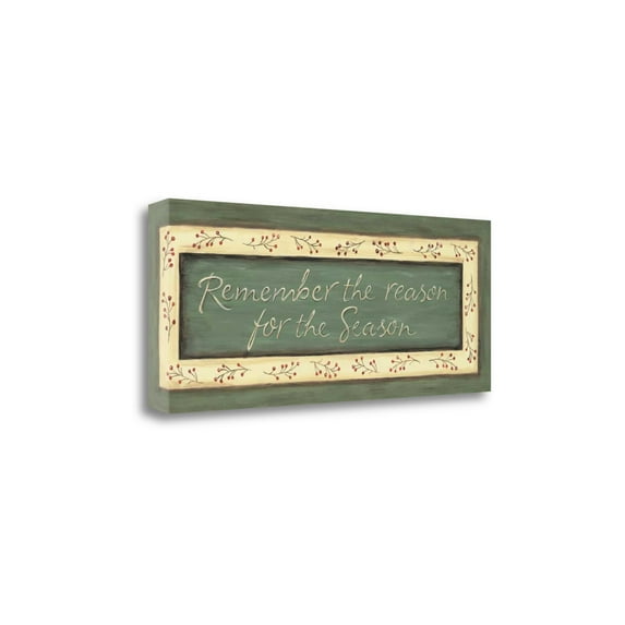 Tangletown Art, 40 x 16 "Remember the Reason " by Karen Tribbet, Gallery Wrap Ca