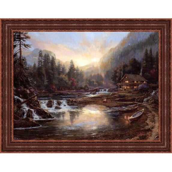 Tangletown Fine Art 3332 My Retreat by Nenad Mirkovich Wall Art, Blue - 32 x 42 x 1. 75 inch