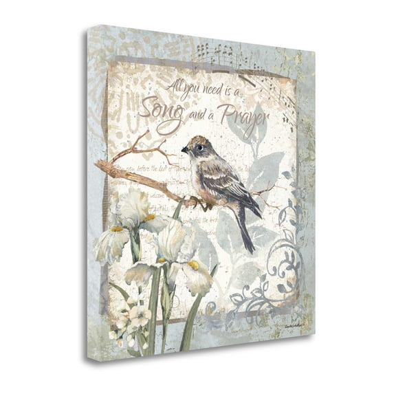 Tangletown Fine Art A Song And A Prayer - Border By Anita Phillips, Gallery Wrap Canvas
