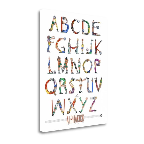 Tangletown Fine Art 'Alphakick' Textual Art on Wrapped Canvas