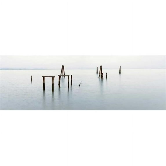 Tangletown Fine Art Antique Pier - 134 by Alan Blaustein Poster Frame - 12 x 34 x 1.5 in.
