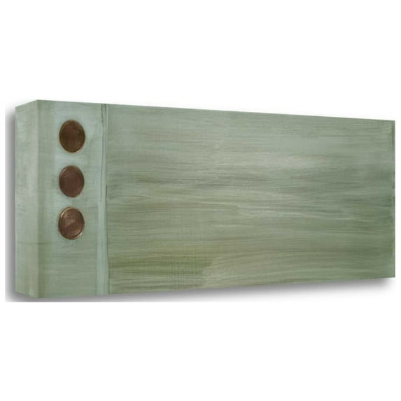 Tangletown Fine Art Aqua Drops IV By Karen Lorena Parker, Gallery Wrap Canvas 34 x 12