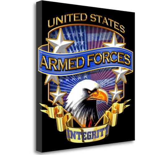 Tangletown Fine Art Armed Forces By Jim Baldwin, Gallery Wrap Canvas