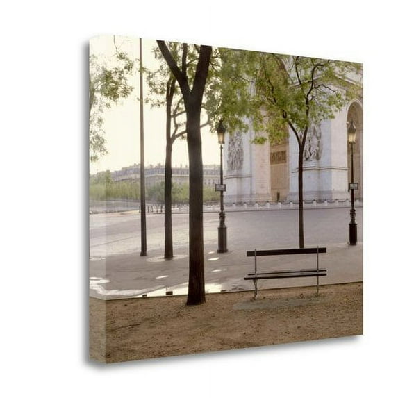 Tangletown Fine Art Banc De Jardin - 13 By Alan Blaustein, Gallery Wrap Canvas