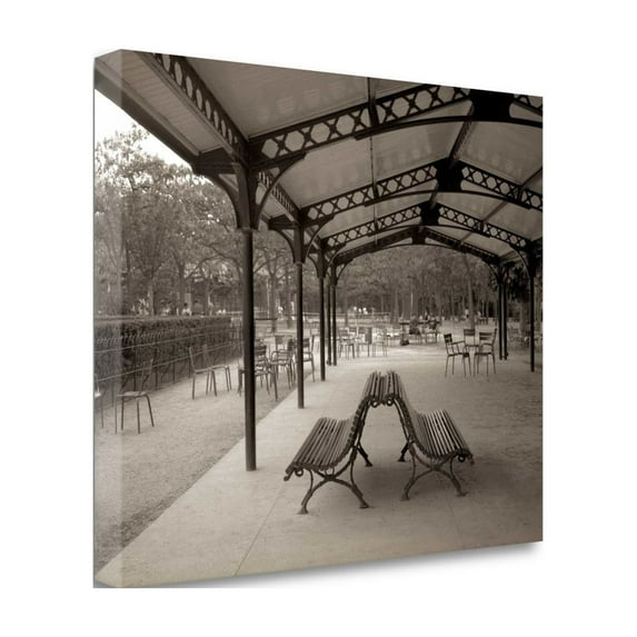 Tangletown Fine Art Banc De Jardin - 48 by Alan Blaustein Poster Frame - 21 x 26 x 1.5 in.