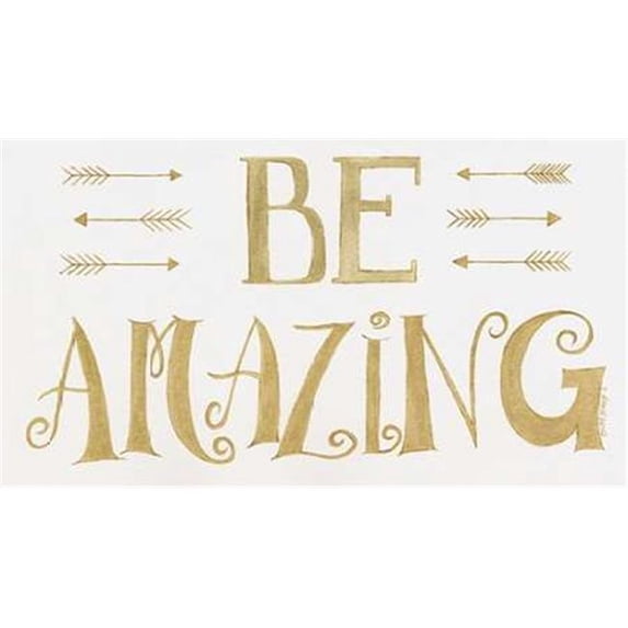 Tangletown Fine Art Be Amazing by Cindy Shamp Poster Frame - 22 x 39 x 1.5 in.