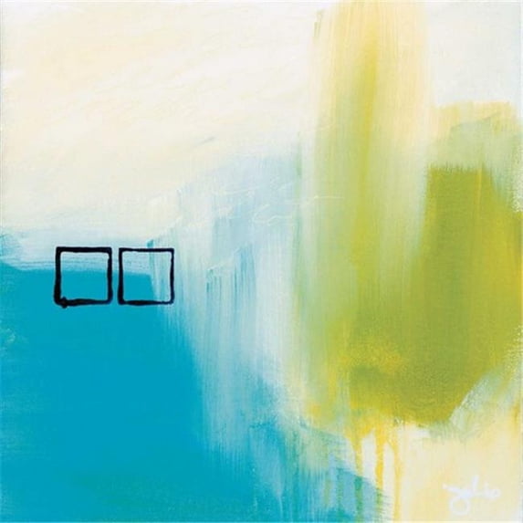 Tangletown Fine Art Behind Blue Eyes by Julie Hawkins Poster Frame - 35 x 35 x 1.5 in.