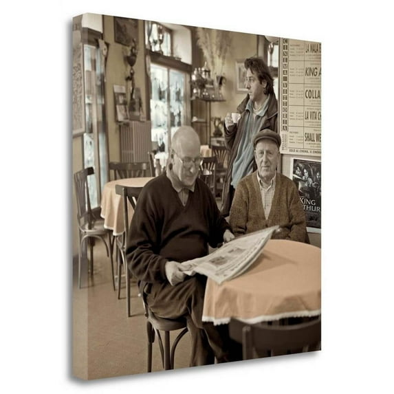 20 x 20 Bellagio Caffe - 1 By Alan Blaustein Print on Canvas Fabric Multi-Color