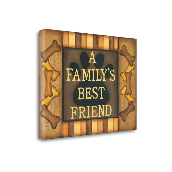 Tangletown Fine Art Best Friend By Kim Lewis, Gallery Wrap Canvas