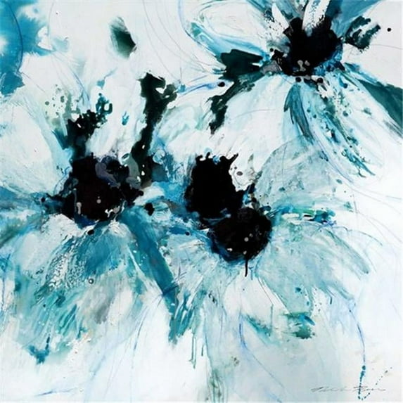 Tangletown Fine Art Blue Crush II by Natasha Barnes Poster Frame - 35 x 35 x 1.5 in.