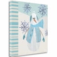 thumbnail image 1 of "Blue And Silver Snowman III" By Shanni Welsh, Giclee on Gallery Wrap Canvas, 1 of 3