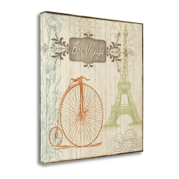 Tangletown Fine Art Bon Voyage By Piper Ballantyne, Gallery Wrap Canvas 24 x 24