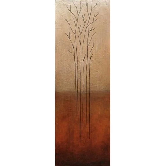 Tangletown Fine Art Branch Rouge By Eve, Gallery Wrap Canvas 13 X 39
