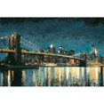 thumbnail image 1 of Tangletown Fine Art Bright City Lights Blue I by James Wiens Poster Frame - 23 x 34 x 1.5 in., 1 of 2